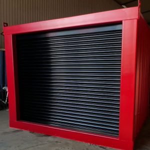 6ft Bespoke Roller Shuttered Shipping Container | Secure  Motorized Coiling Door