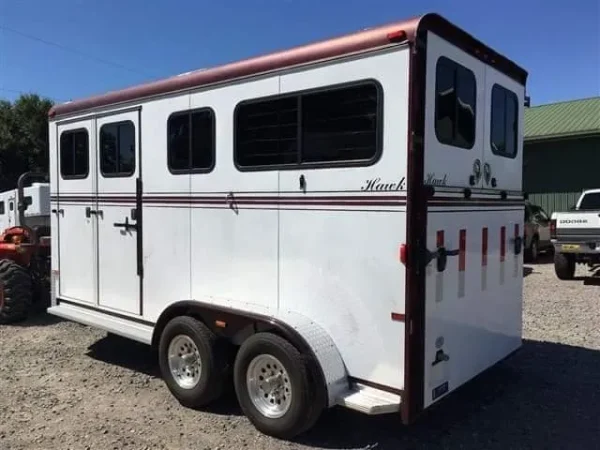 2007 Hawk 2 Horse Bumper Pull Side Ramp