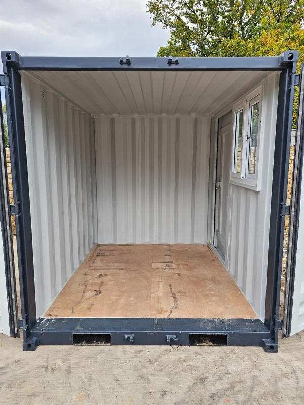 New 8′ Shipping Container Site Safe Lock Up Box Toolbox 8ft Workshop Shed Office