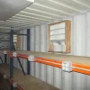 40 ft Container Shop – Climate Controlled Office + Inventory Storage  Racking